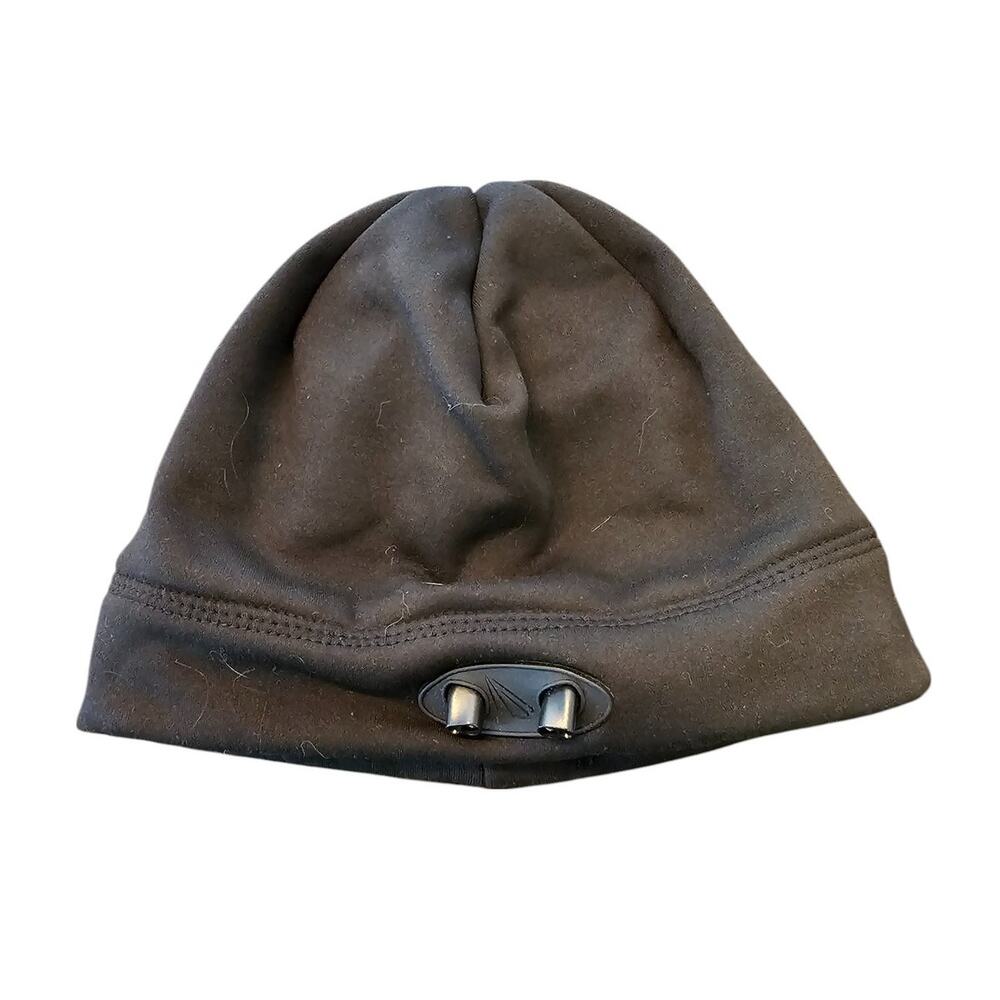 Powercap Mens Winter Beanie Hat w/ Built In Headlamp Flashlight Black